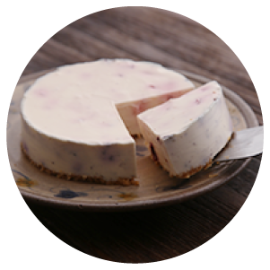 ブルーベリーレアチーズケーキ